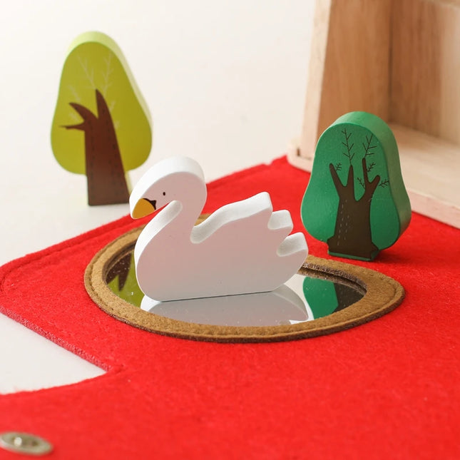 Montessori Game 1Set Of Farm Simulated Wooden Children's Toys Educational Toy Baby Room Decoration Desktop Furnishings Baby Gift