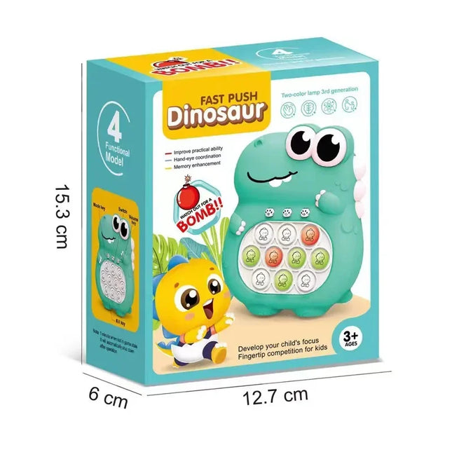 Upgraded Electronic Pop Light Fidget Toy for Children and Adults, Quick Push Game, Stress Relief, Sensory Toy, Gift