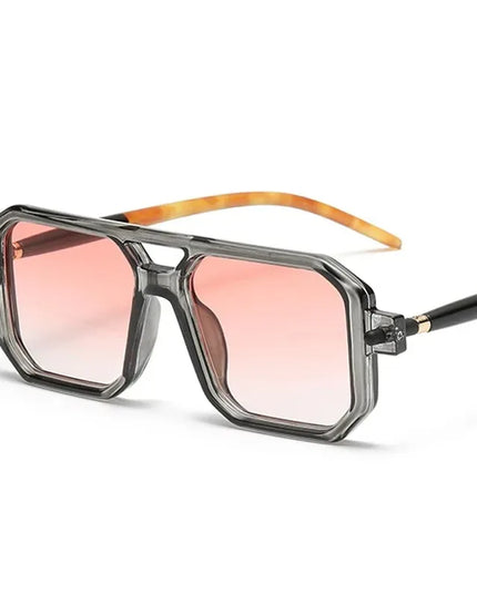 Square Sunglasses For Men Women Blue Light Blocking Shades UV400 Sun Glasses Luxury Thick Frame Eyeglasses Driving Eyewear