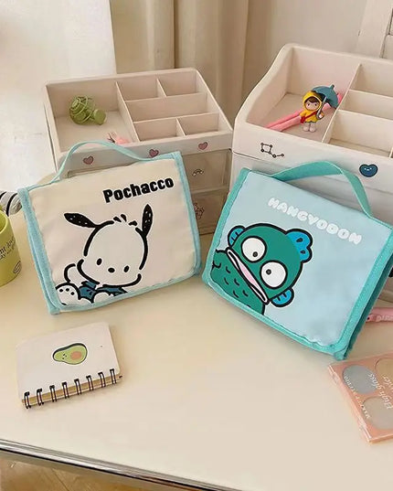 Cute Portable Travel Wash Up Storage Bag Girls Gifts Hello Kitty Kuromi Stitch KT Cat Cartoon Cosmetic Bag For Girl Kawaii Gifts