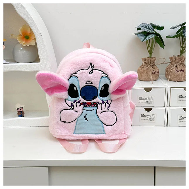 Stitch Backpack  Japanese Blue Funny Cartoon Large-Capacity Student Backpack Kindergarten Bag Kawaii Backpack