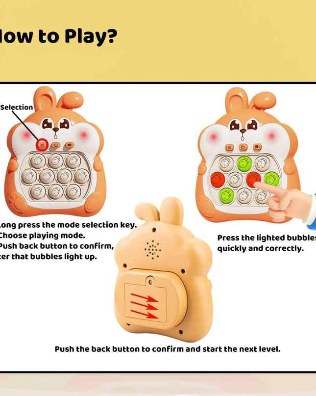 Quickly Pop Push Fidget Toys for Children Aged 3-12 To Play Puzzle Games with Sensory Toys for Relaxation and Stress Relief Gift