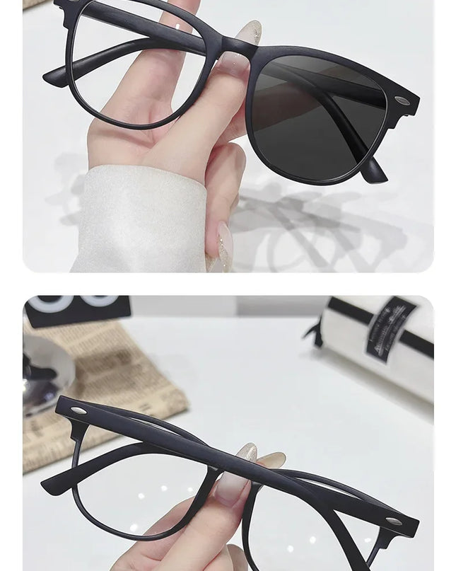 2025 Brand New Sunglasses for Men Women Photochromic Lenses Korean Style Trendy Eyewear Summer Outdoor Beach Sun Glasses