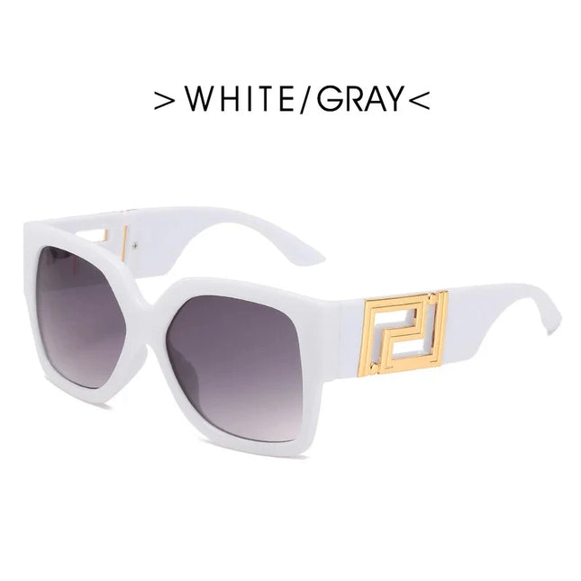 Sunglasses Men Women Vintage Oversize Trendy Square Gradient Shades Sun Glasses 2023 Luxury Brand Design Fashion UV400 Eyewear