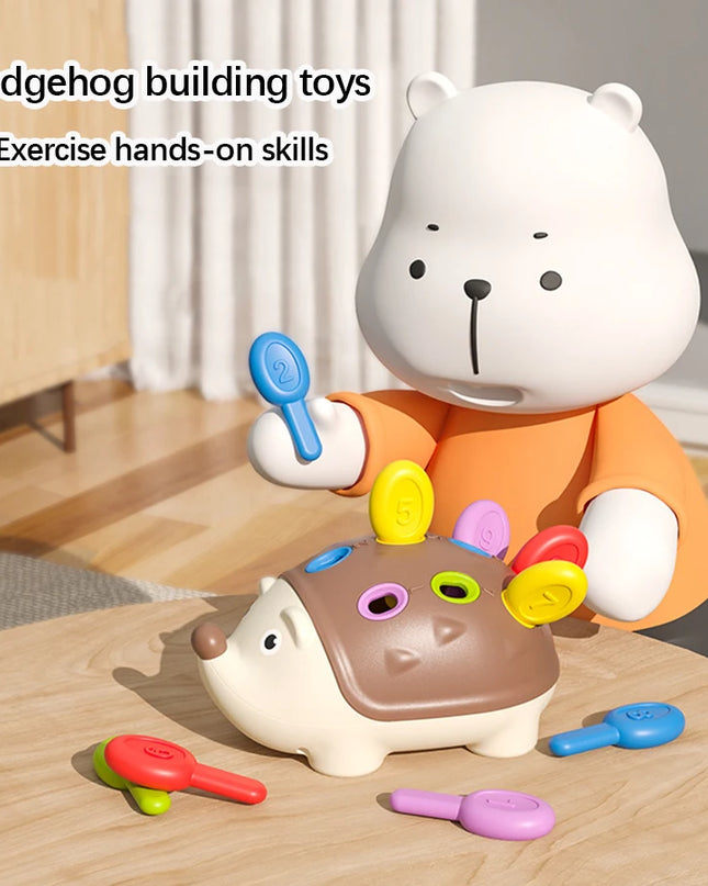 Montessori Hedgehog Toys Baby Concentration Training Education Toys Fine Motor Sensory Educational Toy for Kids Birthday Gifts
