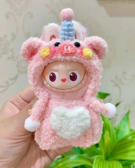 For Labubu 4.0 The Monsters Pin for Love Series Spring in the Wild Dinosaur Plush Set For Labubu V4 Doll Accessories