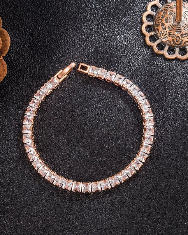 Real 3MM D VVS Moissanite Tennis Bracelet Passes Diamond Sparkling Test Solid S925 Jewelry Wedding Women Gift