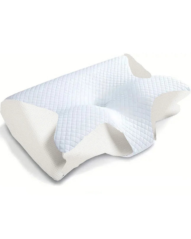 1pc Memory Foam Cervical Pillow, 2 in 1 Ergonomic Contour Orthopedic Pillow for Neck Pain, Contoured Support Pillows,Neck Pillow