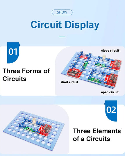 Circuit Electronic Exploration Toys for Kids tecnología Physic Education Learning Children Stem Toys Gifts Science Kits For Kids