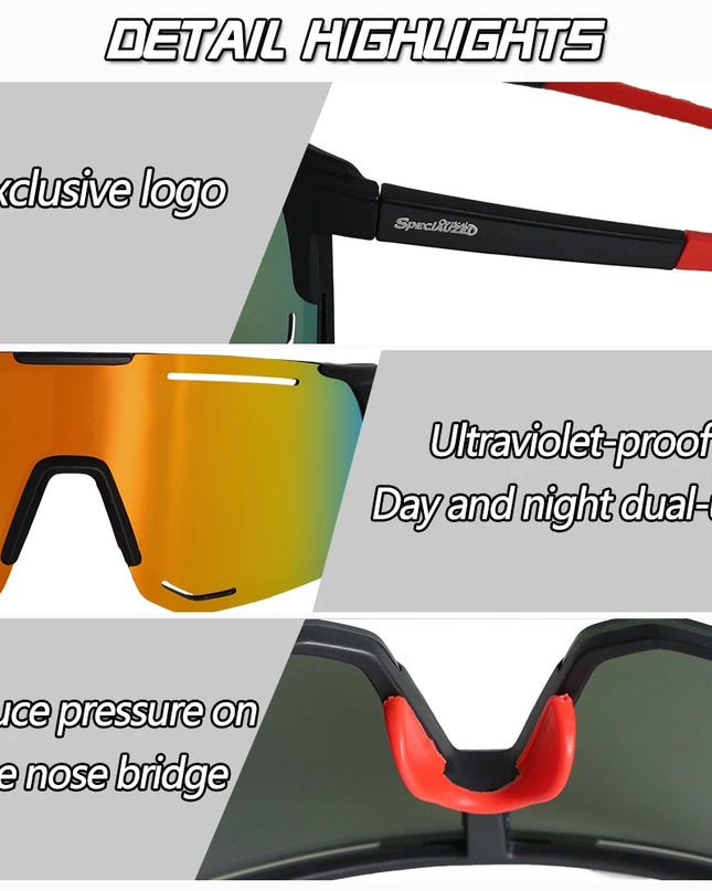 Cycling Sunglasses Men Women Mountain Bike Road Eyewear Bicycle Riding Outdoor Sports Glasses Hiking Running Baseball Goggles
