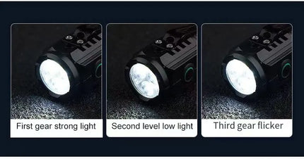 LED Strong Light Flashlight Rechargeable Multi functional for Long Range Portable Outdoor Home Mini Flashlight Cap Clip Light