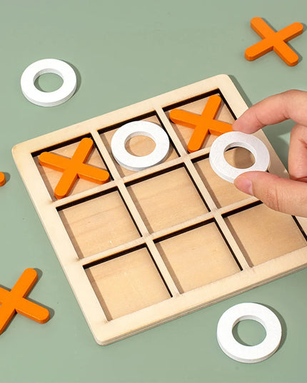 Montessori Play Game Wooden Toy Mini Chess Interaction Puzzle Training Brain Learing Early Educational Toys For Children Kids