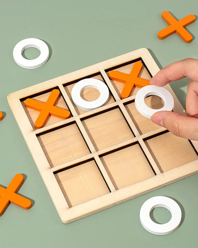 Montessori Play Game Wooden Toy Mini Chess Interaction Puzzle Training Brain Learing Early Educational Toys For Children Kids