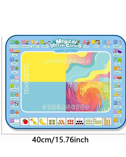 15.76"×12.6"Colorful Water Doodle Mat for Kids - Montessori Educational Toy Drawing Mat for Boys And Girls Age 3-8 Toddler Gift