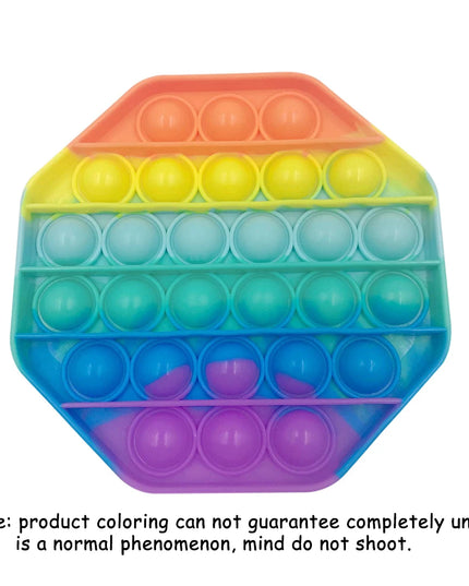 Push Pop Bubble Fidget Sensory Toy Stress Relief Toys Pack for Kids Adults Rainbow Anti-Anxiety Tools Office Stress Relief Toys