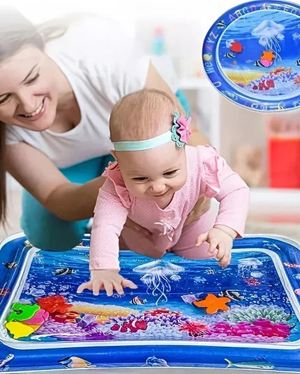 Baby Water Play Mat PVC Inflatable Cushion Infant Tummy Time Summer Toddler Water Pad Kids Early Education Developing Toys Gift