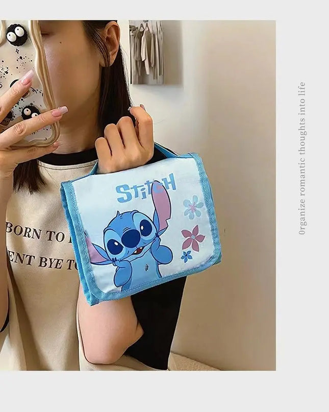 Cute Portable Travel Wash Up Storage Bag Girls Gifts Hello Kitty Kuromi Stitch KT Cat Cartoon Cosmetic Bag For Girl Kawaii Gifts