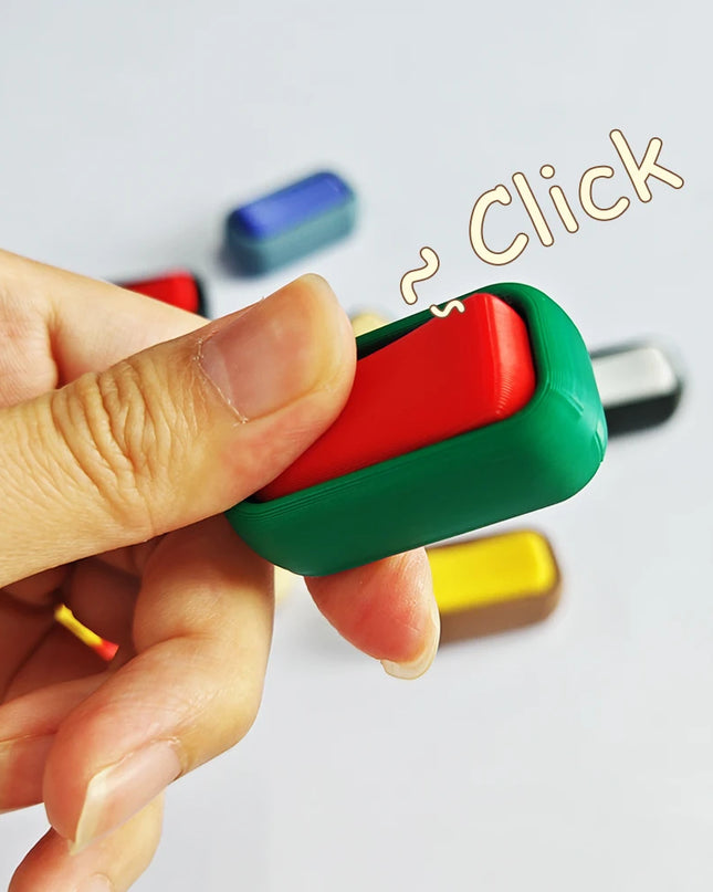 Switch Fidget Toy Pop Fidget Toy Click Toy for Stress and Anxiety Relaxing Portable Fingertip Simulate 3D Printed Switches Toys