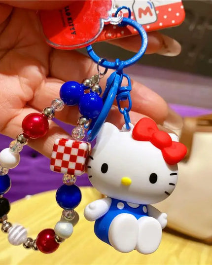 New Hello Kitty Creative Keychain Backpack Pendant Car Interior Couple Accessories Cartoon Decoration Children's Birthday Gift