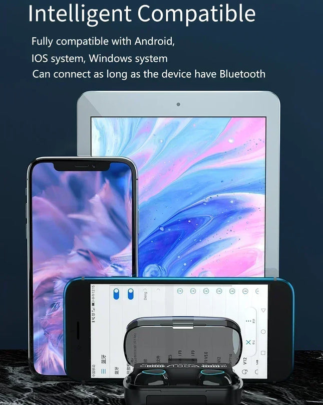 M10 Wireless Headphone Bluetooth Earphones Waterproof Earpieces Sport Earbuds For Huawei Iphone OPPO Xiaomi TWS Music Headset