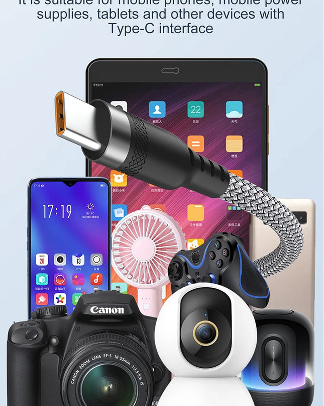 USB TYPE C Fast Charge Cable Android Micro USB line USB to LIGHTNING Extend Charging Cable for iPhone 14 Xiaomi OnePlus Samsung