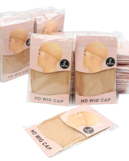 HD Wig Cap Weave Caps 6Pcs Skin Tone Bald Cap Hairnet Skin Tone Realistic Look Hd Scalp Wig Cap For Wigs Bundles Installation