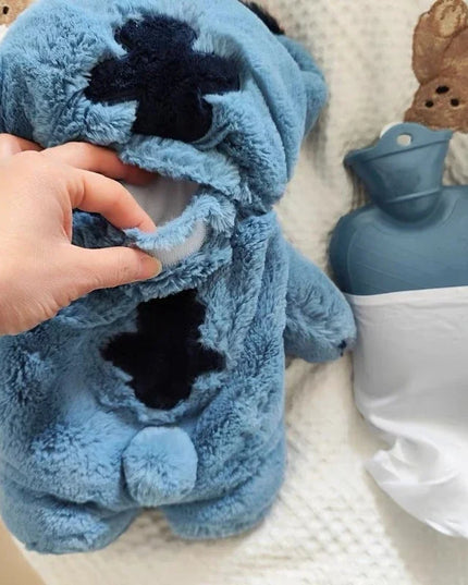 Stitch Angel Lotso peluche a mano bottiglia calda bottiglie di acqua calda inverno portatile borsa a mano calda