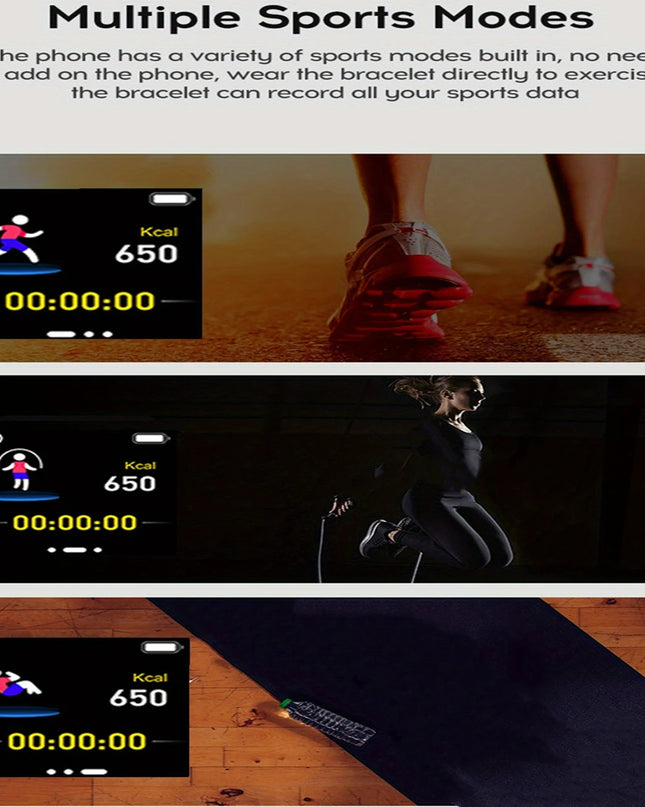 Smartwatch Men Women Wristwatches Smart Watch Message Fitness Monitor Bracelet Birthday Gift Electronic Clock For Android IOS