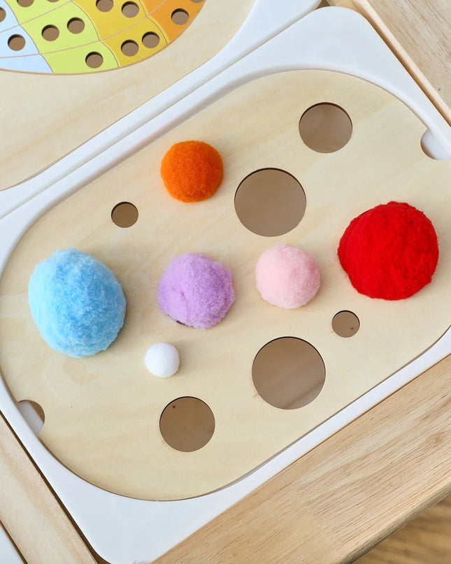 Montessori Sensory Tray Board Game,Early Educational Toys for Children Fine Motor skill Training Toys Sort Sensory Baby Toy Gift
