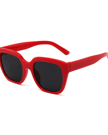 SHONEMES Square Sunglasses Vintage Men Women Shades Big Frame Outdoor UV400 Sun Glasses Black White for Female Male
