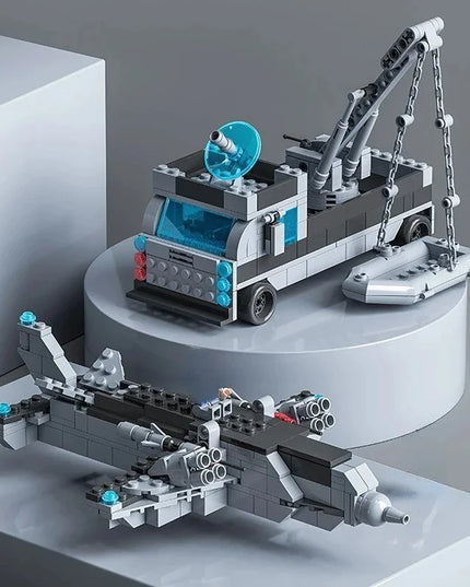 Huge size 1560PCS Navy war ship Army ship model warship 6 in 1 multi-shape combination building blocks to build a boy toy set