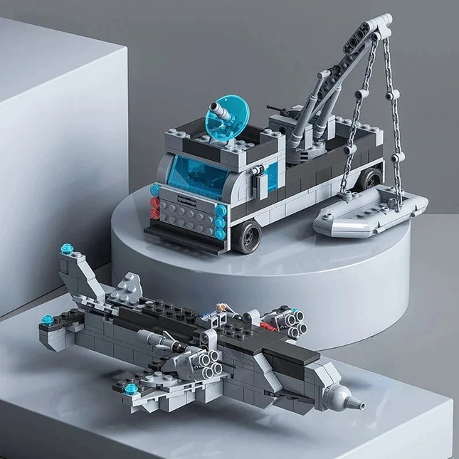 Huge size 1560PCS Navy war ship Army ship model warship 6 in 1 multi-shape combination building blocks to build a boy toy set