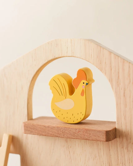 Montessori Game 1Set Of Farm Simulated Wooden Children's Toys Educational Toy Baby Room Decoration Desktop Furnishings Baby Gift