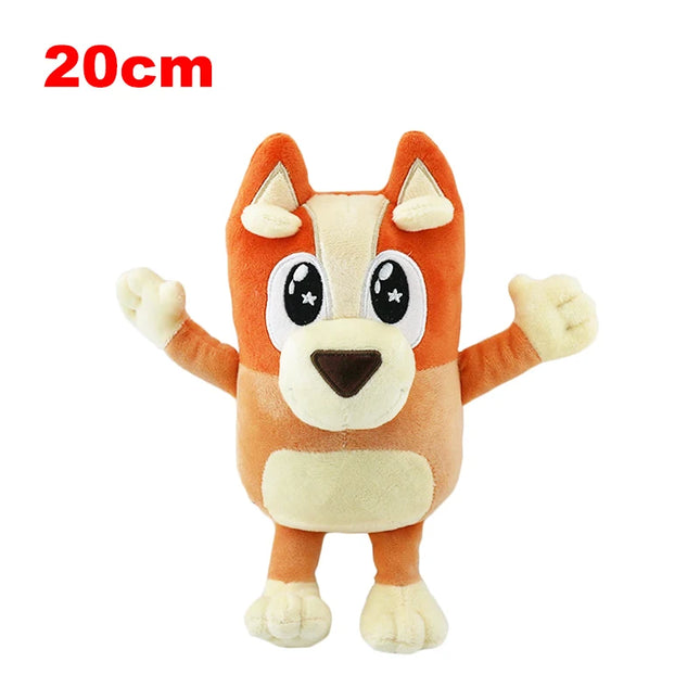 20/30CM Bluey And Bingo Plush Dolls Shining Star Eye Bluey Bingo Anime Plush Stuffed Toys Birthday Christmas Gift For Children