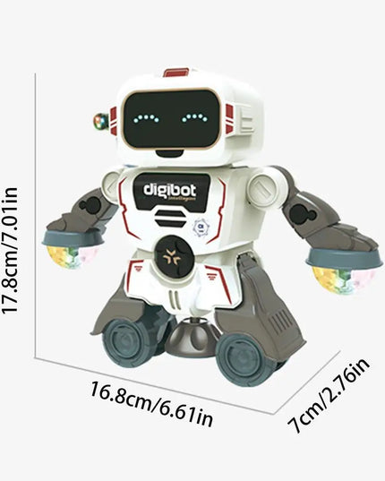 Robot Toys For Kids 360 Spinning Music Dancing Robots With Colorful Lights Toddlers Smart Interactive Electronic Toy Baby