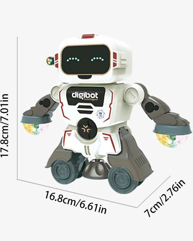 Robot Toys For Kids 360 Spinning Music Dancing Robots With Colorful Lights Toddlers Smart Interactive Electronic Toy Baby