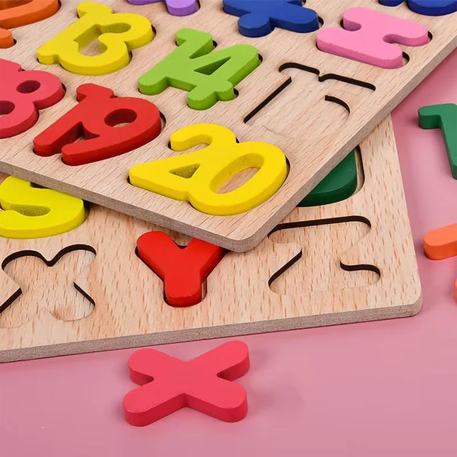 Montessori Wooden Games Baby Toys Puzzle Geometry Educational Games Kids Development Early Learning Toys For Children 1 Year 2