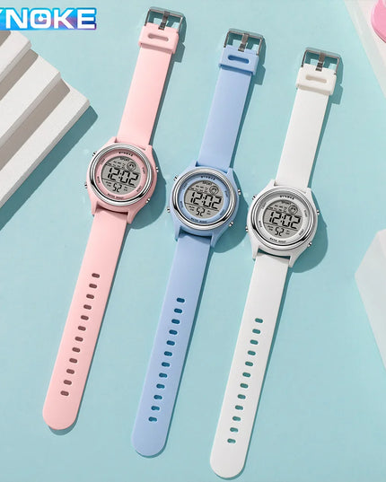 SYNOKE Colorful Children Seven Lights Watches Sport Students Digital Watch For Kids Waterproof Electronic Watch Shock Resist