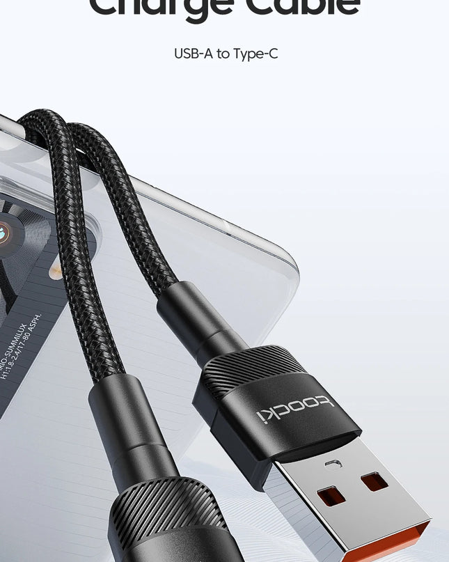 Toocki USB Type C Cable Fast Charging USB C Charger Cord For iPhone 15 14 13 12 11 Huawei P40 P30 Realme Oppo Oneplus Samsung