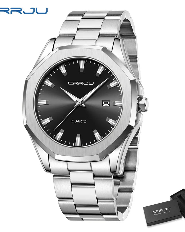 Watches for Men Classic with Date Business Dress Luxury Waterproof Luminous Mens Wrist Watch Analog Stainless Steel Men Watch