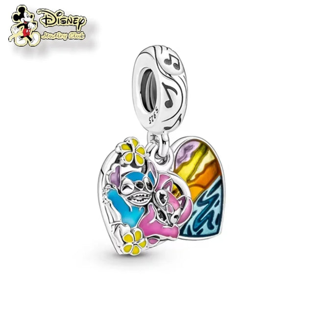 MINISO Cartoon NEW DIY  Lilo & Stitch Angel Charm Bead Hot Sale Fashion Women Jewelry Fit  Europeans  2025