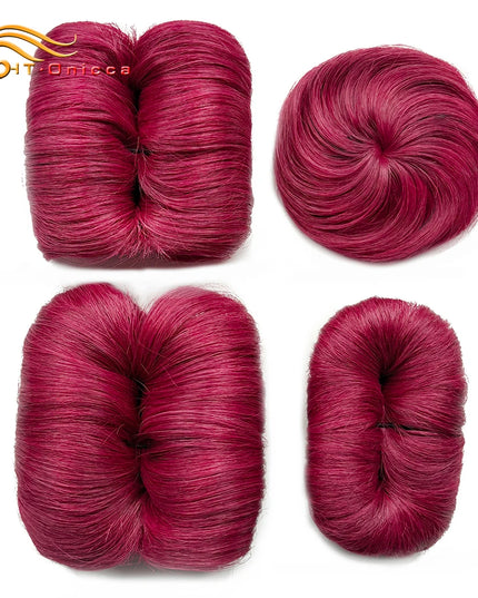 613 Blonde Straight Bundle Human Hair Bundles With Circular Closure 1B 27 30 4 BUG Colored Short Remy Human Hair 28Pcs/Lot