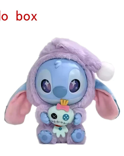 Stitch Eat Something Before Sleep Series Blind Box Plush Vinyl Toys Cute Doll Replica Mystery Box Bag Pendant Decor Gift