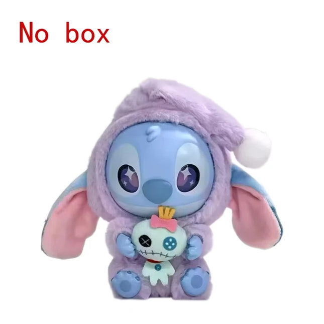Stitch Eat Something Before Sleep Series Blind Box Plush Vinyl Toys Cute Doll Replica Mystery Box Bag Pendant Decor Gift