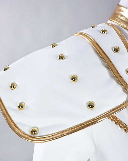 Anime Zoey Rumi Mira Cosplay Costume White PU Leather Uniform Role Play for Party Halloween Carnival Outfits