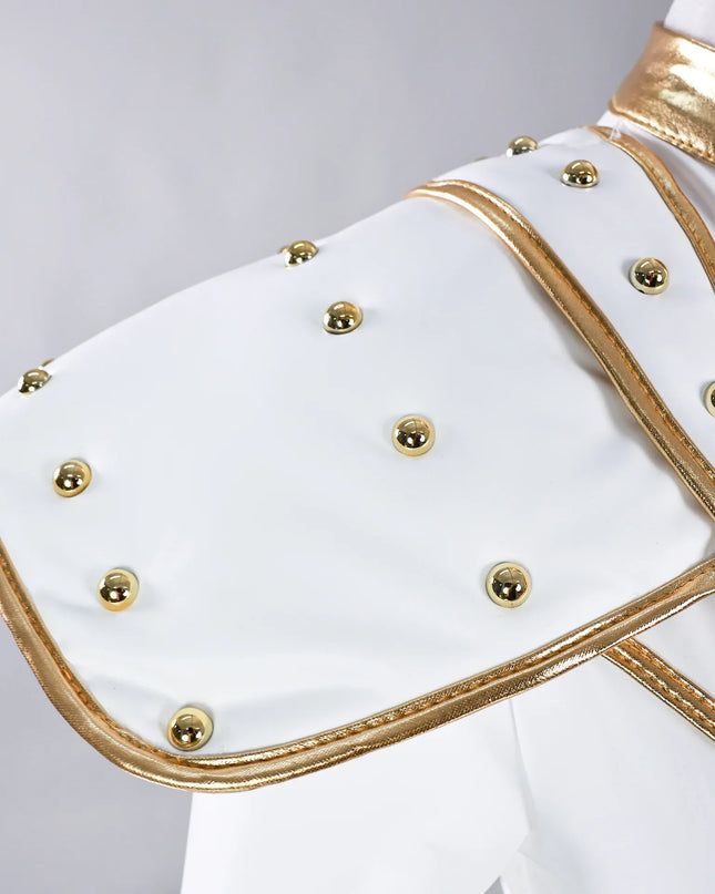 Anime Zoey Rumi Mira Cosplay Costume White PU Leather Uniform Role Play for Party Halloween Carnival Outfits