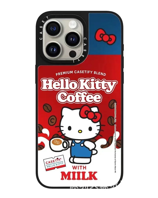 Hello Kitty Iphone 16 Promax Phone Case With Mirror Finish Technology Anti Drop All Inclusive Creative Cartoon Protective Cover