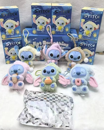 NEW Stitch Eat Something Before Sleep Series Blind Box Plush Dolls Pendant Cute Doll Ornament Mystery Box Surprise Toys Gifts