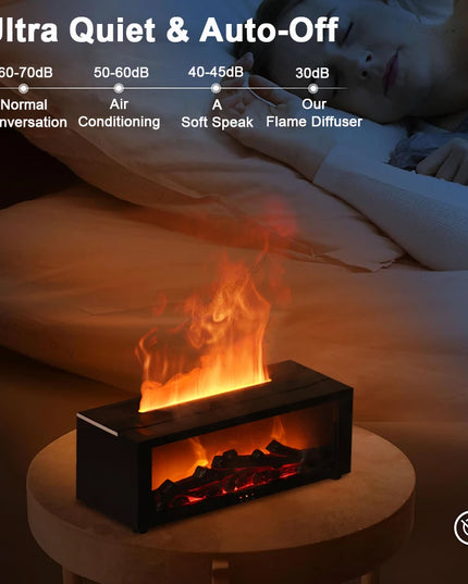 Air Humidifier Essential Oils Humidifiers Home Aroma Humidifier Flame Automatic Fragrance Diffuser With LED Light Remote Control