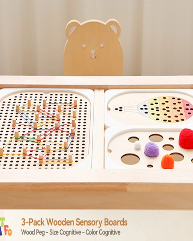Montessori Sensory Tray Board Game,Early Educational Toys for Children Fine Motor skill Training Toys Sort Sensory Baby Toy Gift